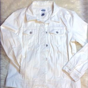 White Old Navy Jean Jacket
